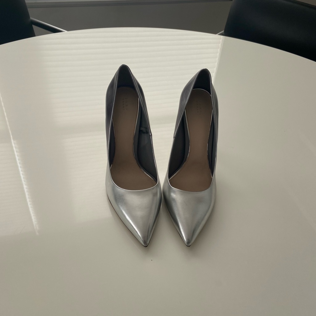 Zara Ombr Silver Heels